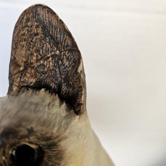 Vintage Rare Sri Lanka Sandicast Siamese Cat Sculpture - Picture 9 of 9